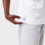 Men Lacoste V0ZN1360 White 001 Cotton Tank Top 3-Pack - Image 2