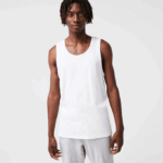 Men Lacoste V0ZN1360 White 001 Cotton Tank Top 3-Pack