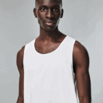 Men Lacoste V0ZN1360 White 001 Cotton Tank Top 3-Pack - Image 6