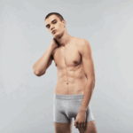 Men Lacoste V0ZN1372 Black White Grey Chine NUA Casual Boxer Brief 3-Pack - Image 8