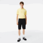 Men Lacoste V0ZN1390 Black 031 Stretch Cotton Blend Shorts