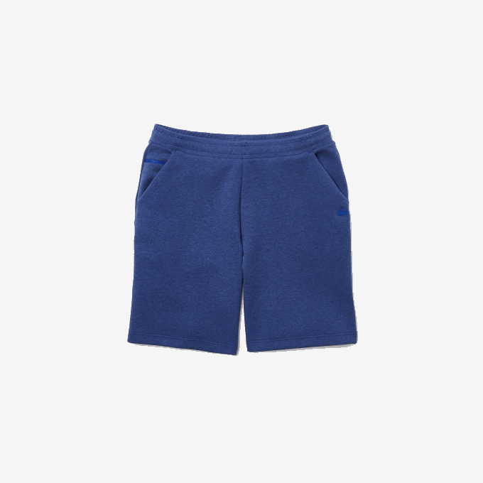 Men Lacoste V0ZN1392 Blue Chine HJD Stretch Cotton Blend Shorts - Image 5