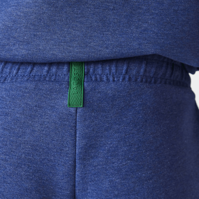 Men Lacoste V0ZN1392 Blue Chine HJD Stretch Cotton Blend Shorts - Image 7