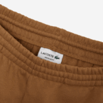 Men Lacoste V0ZN1397 Brown Z0W Organic Brushed Cotton Fleece Shorts - Image 5