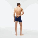 Men Lacoste V0ZN1398 Navy Blue F9F 5-Pack Logo Waist Boxers - Image 3