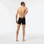 Men Lacoste V0ZN1399 Black 031 5-Pack Logo Waist Boxers - Image 3