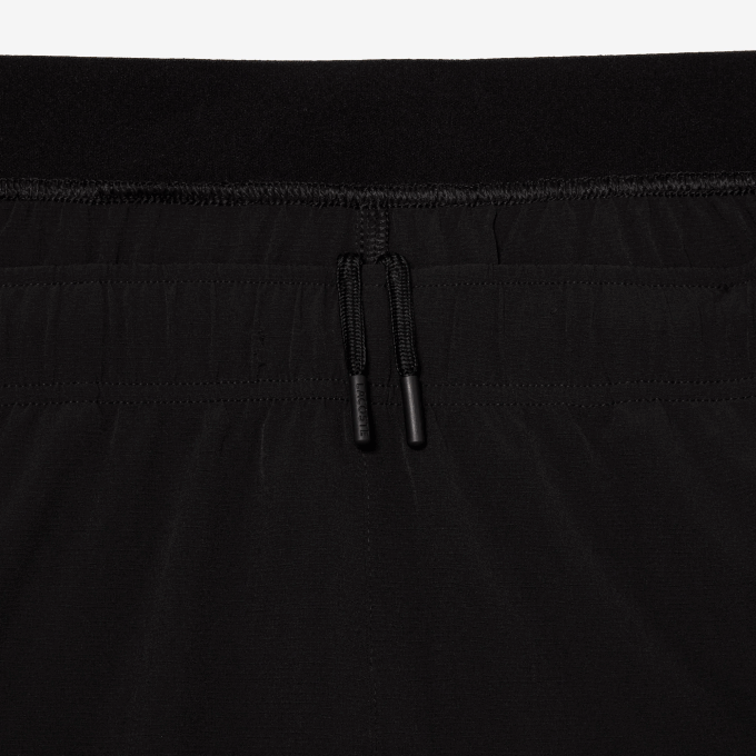 Men Lacoste V0ZN1410 Black White 258 SPORT Ultra-Light Shorts - Image 7