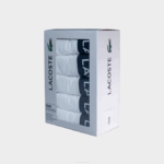 Men Lacoste V0ZN1413 White 001 5-pack Stretch Cotton Trunks - Image 2