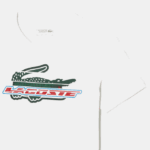 Men Lacoste V0ZN141 White 001 SPORT Regular Fit Organic Cotton T-Shirt - Image 2