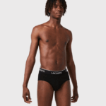 Men Lacoste V0ZN1421 Black 031 Pack Of 3 Casual Briefs - Image 2
