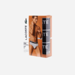 Men Lacoste V0ZN1421 Black 031 Pack Of 3 Casual Briefs - Image 6