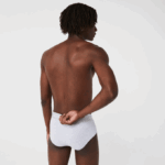 Men Lacoste V0ZN1422 Black White Grey Chine NUA Pack Of 3 Casual Briefs - Image 3