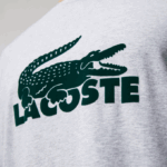 Men Lacoste V0ZN1457 Navy Blue Grey Chine Green VXD Velvet Logo Long Pajama Set - Image 7
