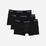 Men Lacoste V0ZN1461 Black 031 Microfiber Trunk 3-Pack - Image 5