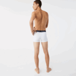 Men Lacoste V0ZN1462 Navy Blue White Red LAW Microfiber Trunk 3-Pack - Image 3