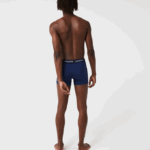 Men Lacoste V0ZN1463 Navy Blue VUC Microfiber Trunk 3-Pack - Image 3
