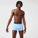 Men Lacoste V0ZN1463 Navy Blue VUC Microfiber Trunk 3-Pack - Image 4