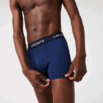Men Lacoste V0ZN1463 Navy Blue VUC Microfiber Trunk 3-Pack - Image 7