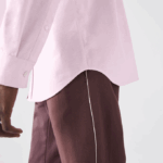 Men Lacoste V0ZN1468 Light Pink ADY Regular Fit Oxford Cotton Shirt - Image 8
