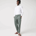 Men Lacoste V0ZN1488 White 001 Slim Fit Stretch Cotton Poplin Shirt - Image 7