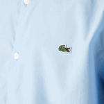 Men Lacoste V0ZN1489 Blue HBP Slim Fit Stretch Cotton Poplin Shirt - Image 4