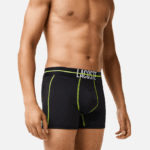 Men Lacoste V0ZN1492 Black Yellow 9Y2 Seamless Jersey Trunk - Image 2