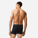 Men Lacoste V0ZN1492 Black Yellow 9Y2 Seamless Jersey Trunk - Image 3