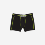 Men Lacoste V0ZN1492 Black Yellow 9Y2 Seamless Jersey Trunk - Image 5