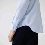 Men Lacoste V0ZN1493 Blue HBP Regular Fit Premium Cotton Shirt - Image 5