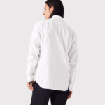 Men Lacoste V0ZN1494 White 001 Regular Fit Premium Cotton Shirt - Image 3