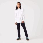 Men Lacoste V0ZN1494 White 001 Regular Fit Premium Cotton Shirt - Image 4