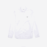 Men Lacoste V0ZN1494 White 001 Regular Fit Premium Cotton Shirt - Image 5