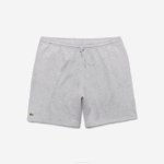 Men Lacoste V0ZN1521 Grey Chine CCA SPORT Extra Large Fleece Shorts