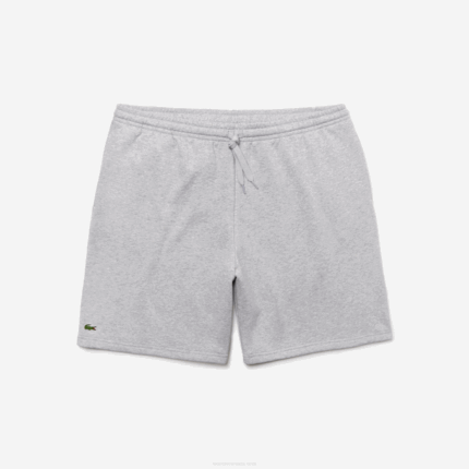 Men Lacoste V0ZN1521 Grey Chine CCA SPORT Extra Large Fleece Shorts