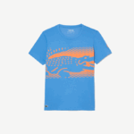 Men Lacoste V0ZN152 Blue L99 Tennis x Novak Djokovic T-Shirt - Image 4