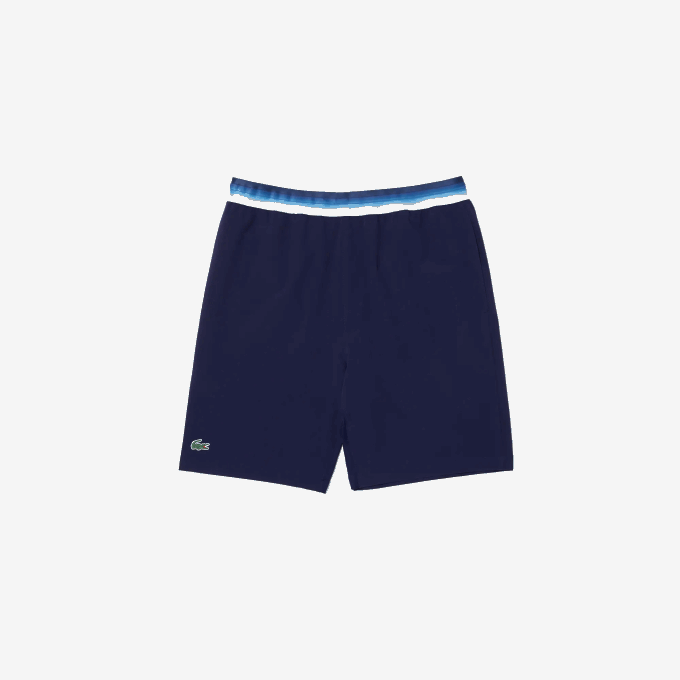 Men Lacoste V0ZN1532 Blue 78X SPORT x Novak Djokovic Light Stretch Shorts - Image 5