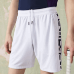 Men Lacoste V0ZN1536 White 800 SPORT Contrast Print Tennis Shorts - Image 2