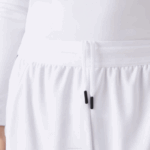 Men Lacoste V0ZN1536 White 800 SPORT Contrast Print Tennis Shorts - Image 7