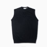 Men Lacoste V0ZN1543 Black 031 Cashmere Sweater Vest