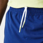 Men Lacoste V0ZN1544 Blue Flashy Yellow White 8Q6 SPORT Layered Shorts - Image 9