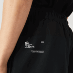 Men Lacoste V0ZN1545 Black Green White 9AZ SPORT Layered Shorts - Image 6