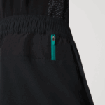 Men Lacoste V0ZN1545 Black Green White 9AZ SPORT Layered Shorts - Image 8
