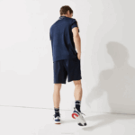 Men Lacoste V0ZN1546 White Navy Blue R20 SPORT French Open Edition Lightweight Stretch Shorts - Image 3