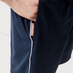 Men Lacoste V0ZN1546 White Navy Blue R20 SPORT French Open Edition Lightweight Stretch Shorts - Image 7