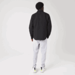 Men Lacoste V0ZN1569 Black 031 Water-Resistant Overshirt - Image 3