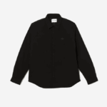 Men Lacoste V0ZN1569 Black 031 Water-Resistant Overshirt - Image 4