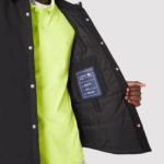 Men Lacoste V0ZN1569 Black 031 Water-Resistant Overshirt - Image 6