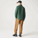 Men Lacoste V0ZN1570 Green 5HX Water-Resistant Overshirt - Image 3