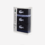 Men Lacoste V0ZN1578 Navy Blue VUC Ultra-Soft Cotton Boxer 3-Pack - Image 5