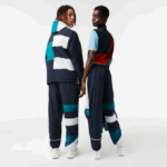Men Lacoste V0ZN1586 Multicolor C50 Water-Repellent Patchwork Trackpants - Image 2